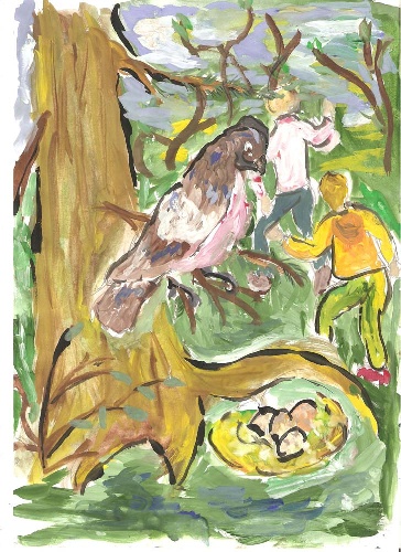 Иллюстрация к рассказу капалуха. Капалуха рисунок. Рисунок на тему Капалуха. Рисунок к капалухе.